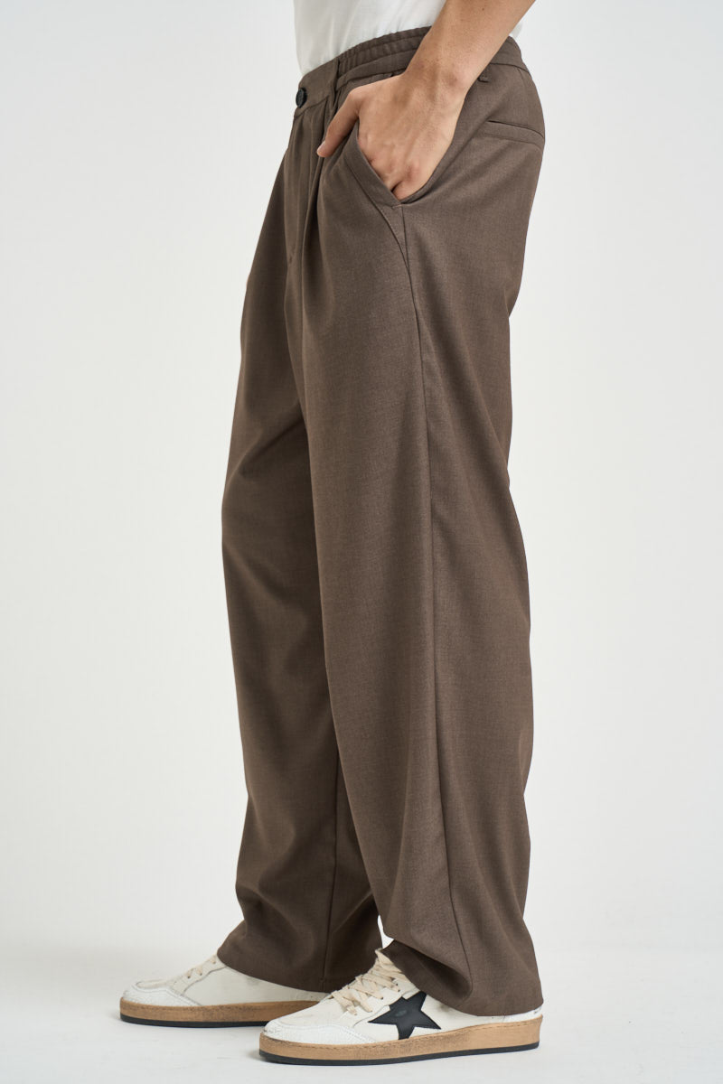 Pantalone uomo con pinces taupe PE6IMBV TAUPE IMPERIAL 