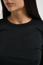 Maglia donna con pizzo nera TAA7MDR NERO IMPERIAL 