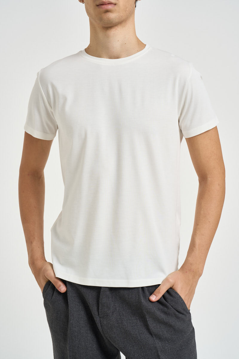 T-shirt uomo giroollo bianca TC15MCH BIANCO IMPERIAL 