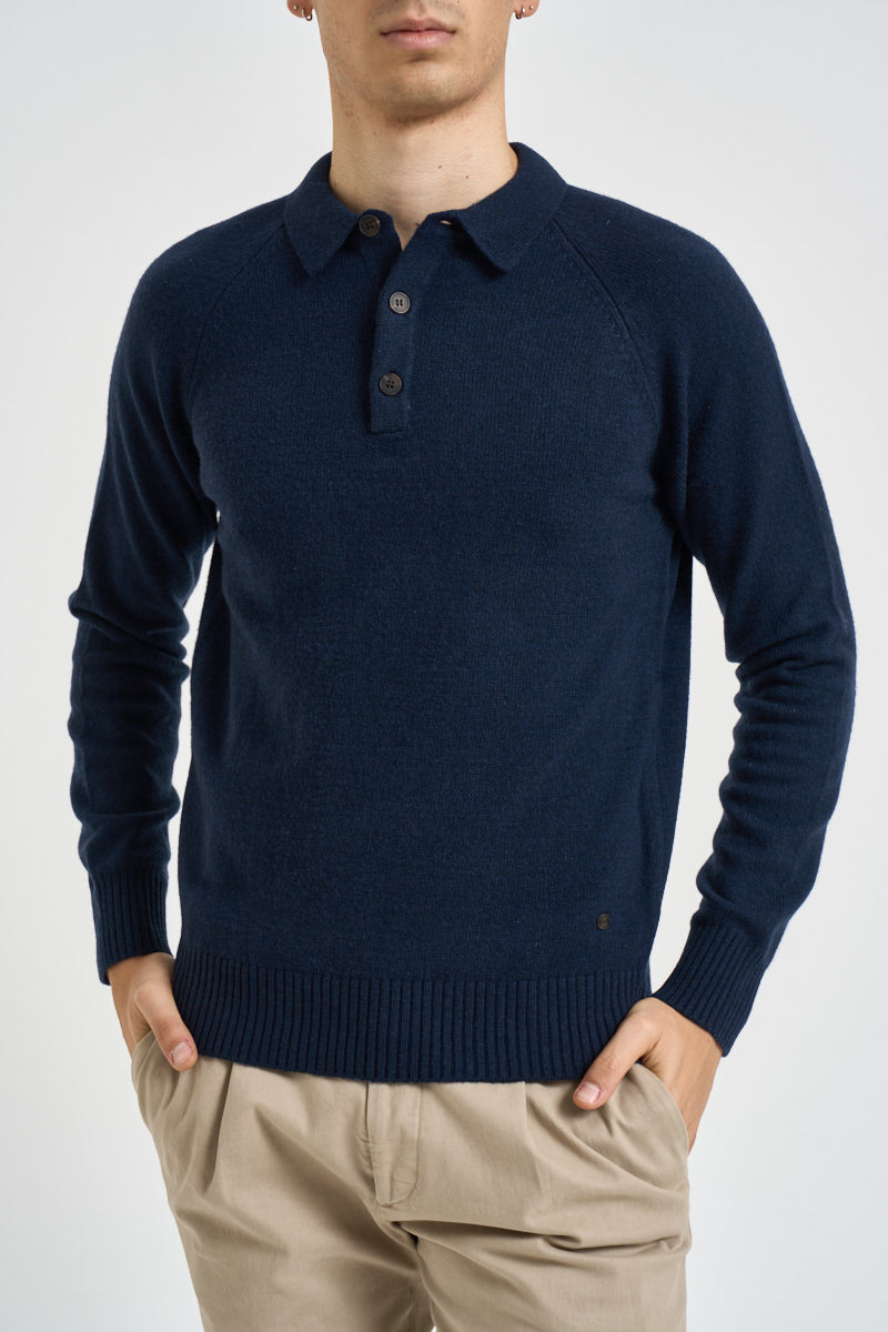 Maglia uomo Colin a polo blu notte COLIN C01 IMPURE 