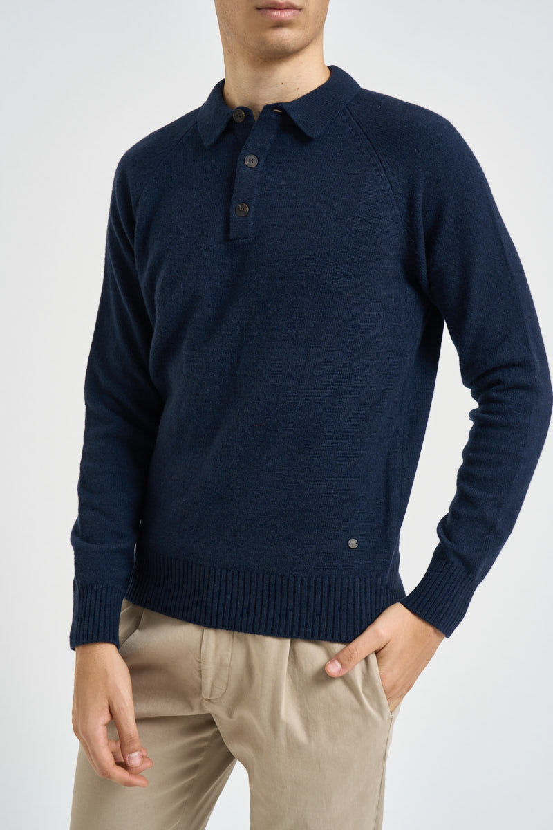Maglia uomo Colin a polo blu notte COLIN C01 IMPURE 