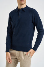 Maglia uomo Colin a polo blu notte COLIN C01 IMPURE 
