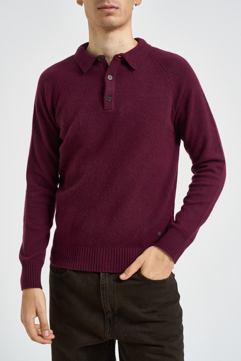 Maglia uomo Colin a polo bordeaux COLIN C30 IMPURE 