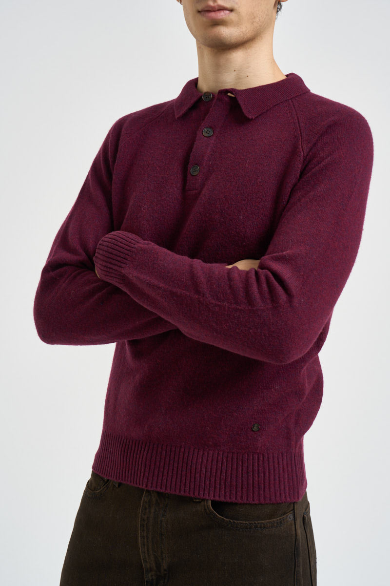 Maglia uomo Colin a polo bordeaux COLIN C30 IMPURE 