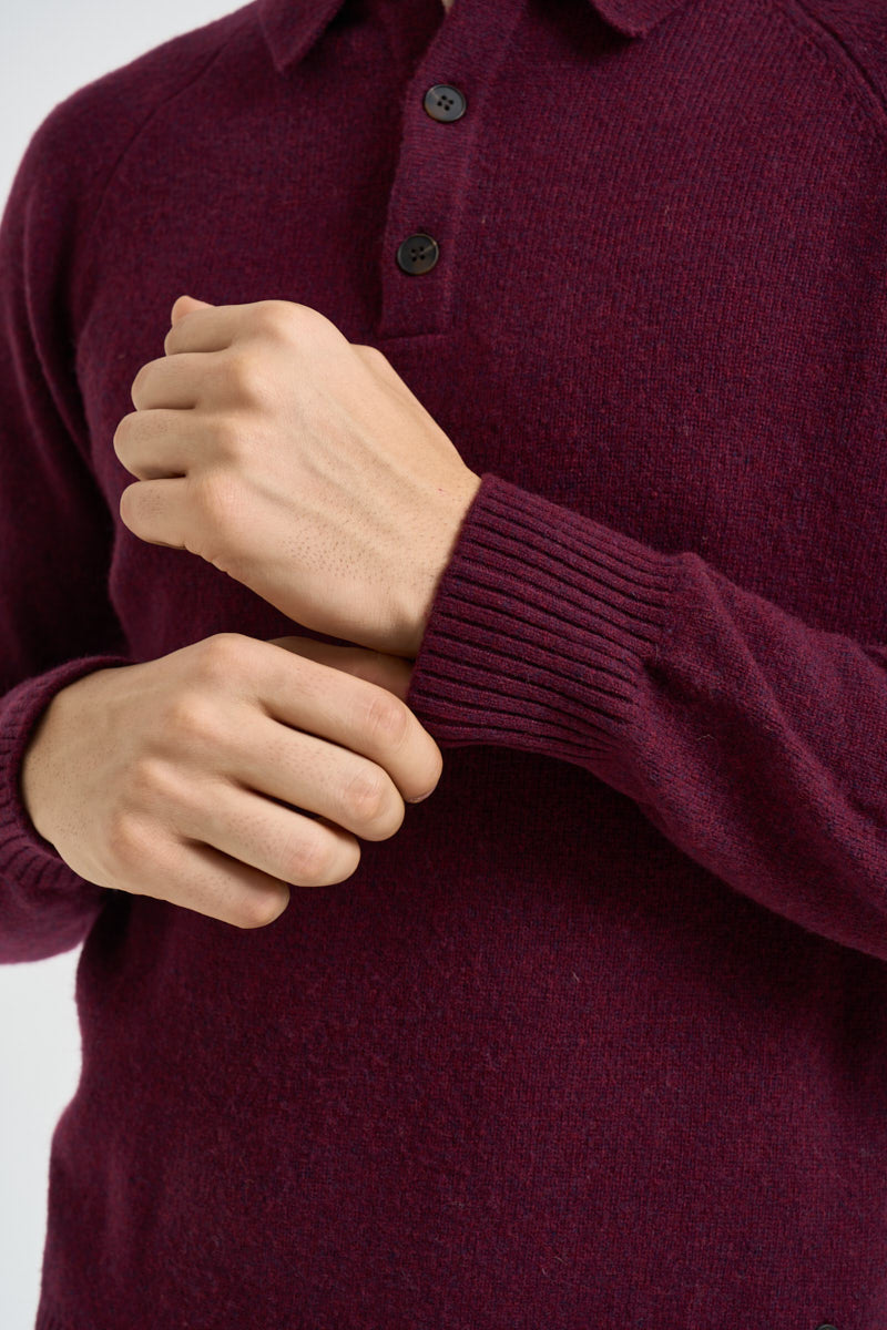 Maglia uomo Colin a polo bordeaux COLIN C30 IMPURE 