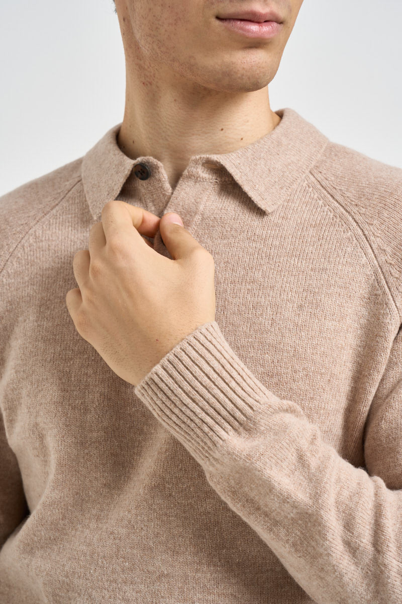 Maglia uomo Colin a polo beige COLIN C92 IMPURE 