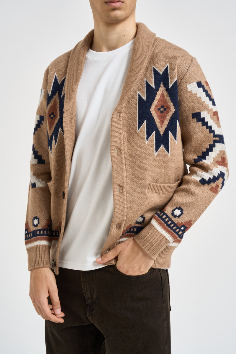 Cardigan uomo con bottoni multicolor SAWYER 244 IMPURE 