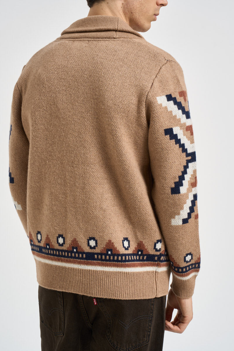 Cardigan uomo con bottoni multicolor SAWYER 244 IMPURE 