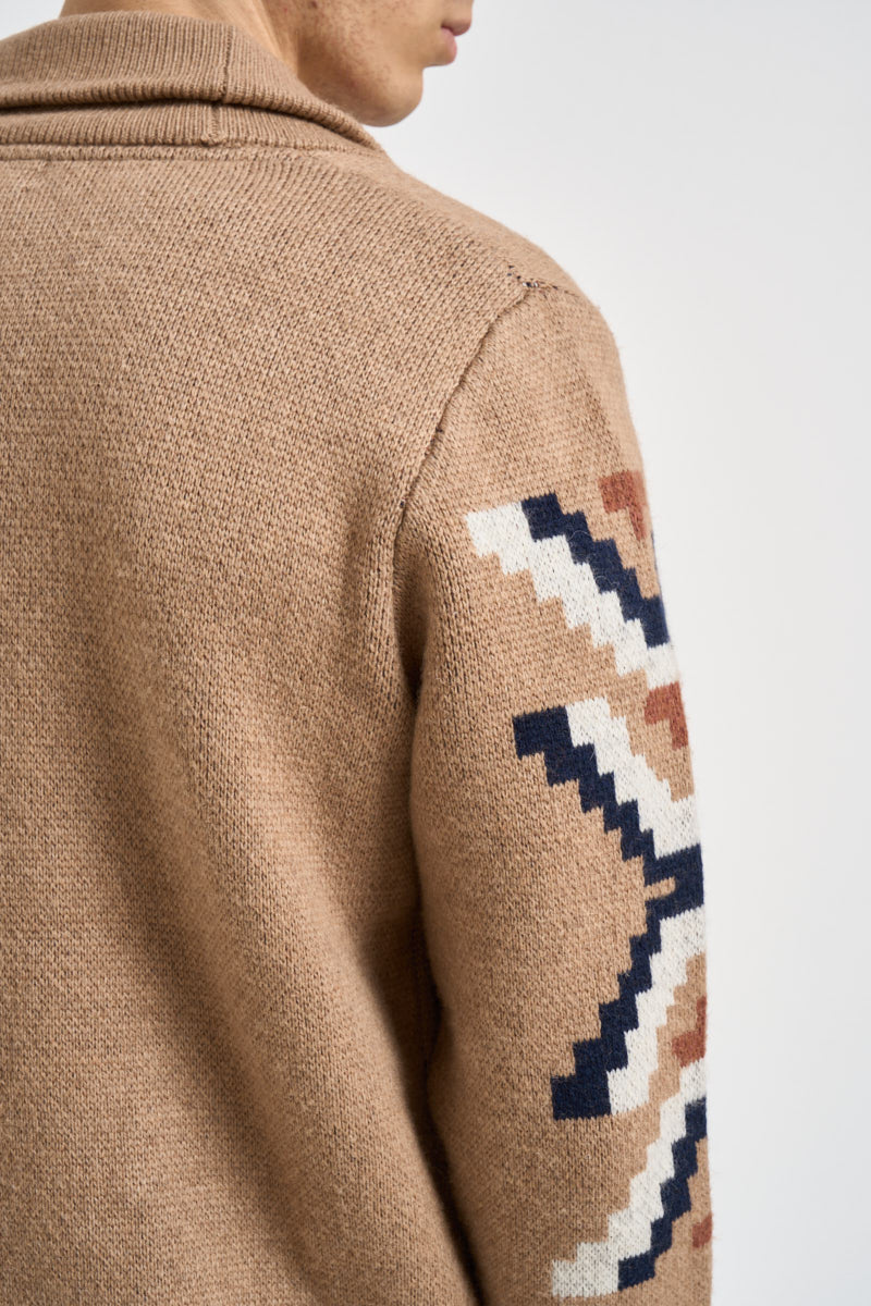 Cardigan uomo con bottoni multicolor SAWYER 244 IMPURE 