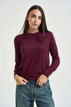 Maglia donna girocollo bordeaux DGF6900 BORDEAUX INCLOTH 