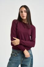 Maglia donna girocollo bordeaux DGF6900 BORDEAUX INCLOTH 