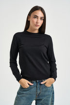 Maglia donna in lurex nera DGF6940 NERO INCLOTH 