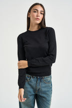 Maglia donna in lurex nera DGF6940 NERO INCLOTH 