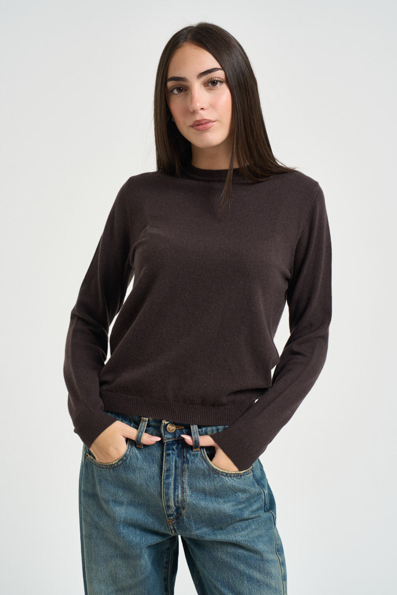 Maglia donna girocollo moro DGF6959 MORO INCLOTH 