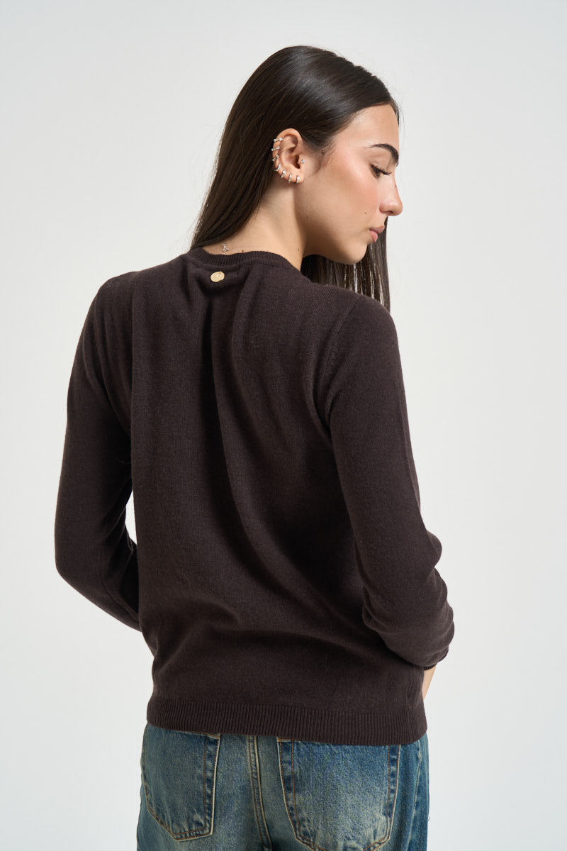 Maglia donna girocollo moro DGF6959 MORO INCLOTH 