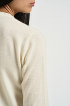 Maglia donna girocollo panna DGF6959 PANNA INCLOTH 