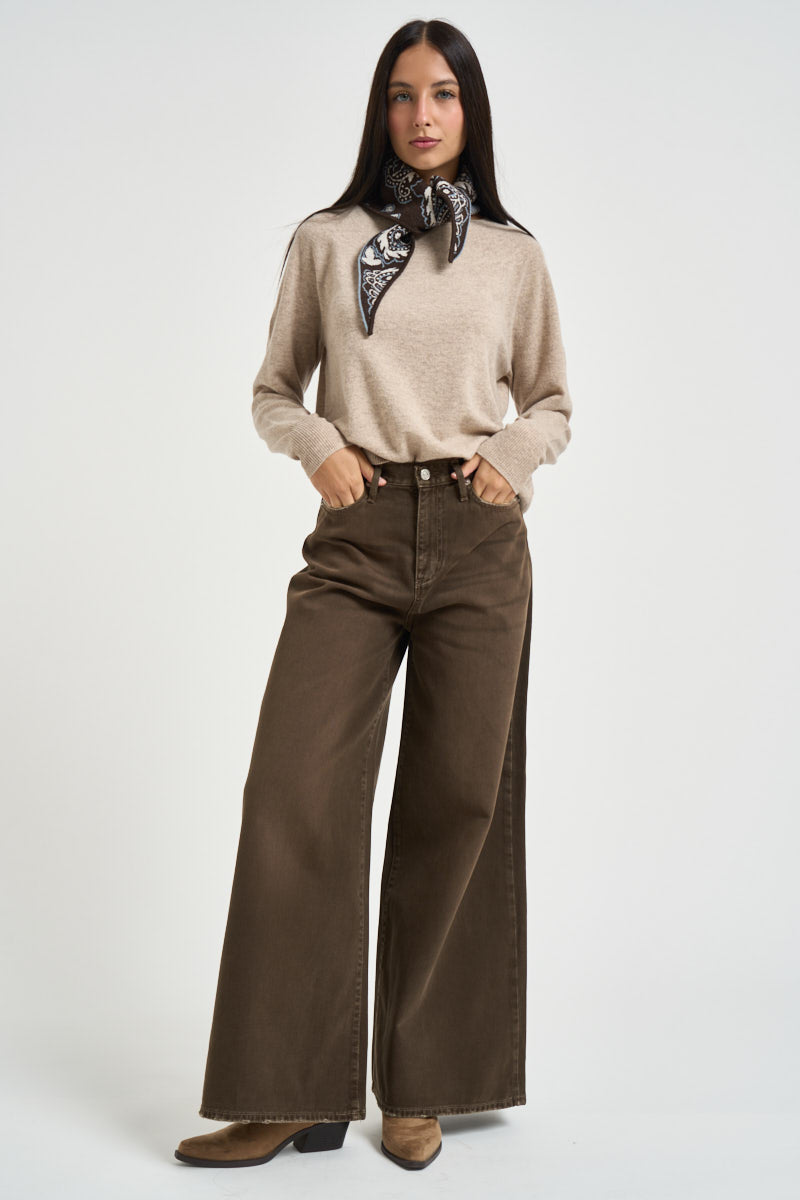 Maglia donna in lana beige DGF7090 BEIGE INCLOTH 
