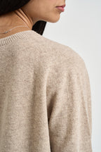 Maglia donna in lana beige DGF7090 BEIGE INCLOTH 