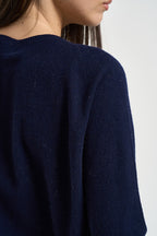 Maglia donna in lana blu notte DGF7090 BLU INCLOTH 