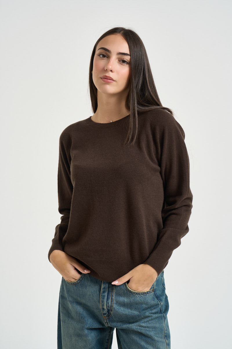 Maglia donna in lana moro DGF7090 MORO INCLOTH 