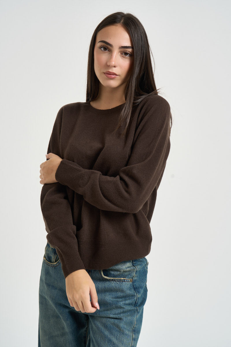 Maglia donna in lana moro DGF7090 MORO INCLOTH 