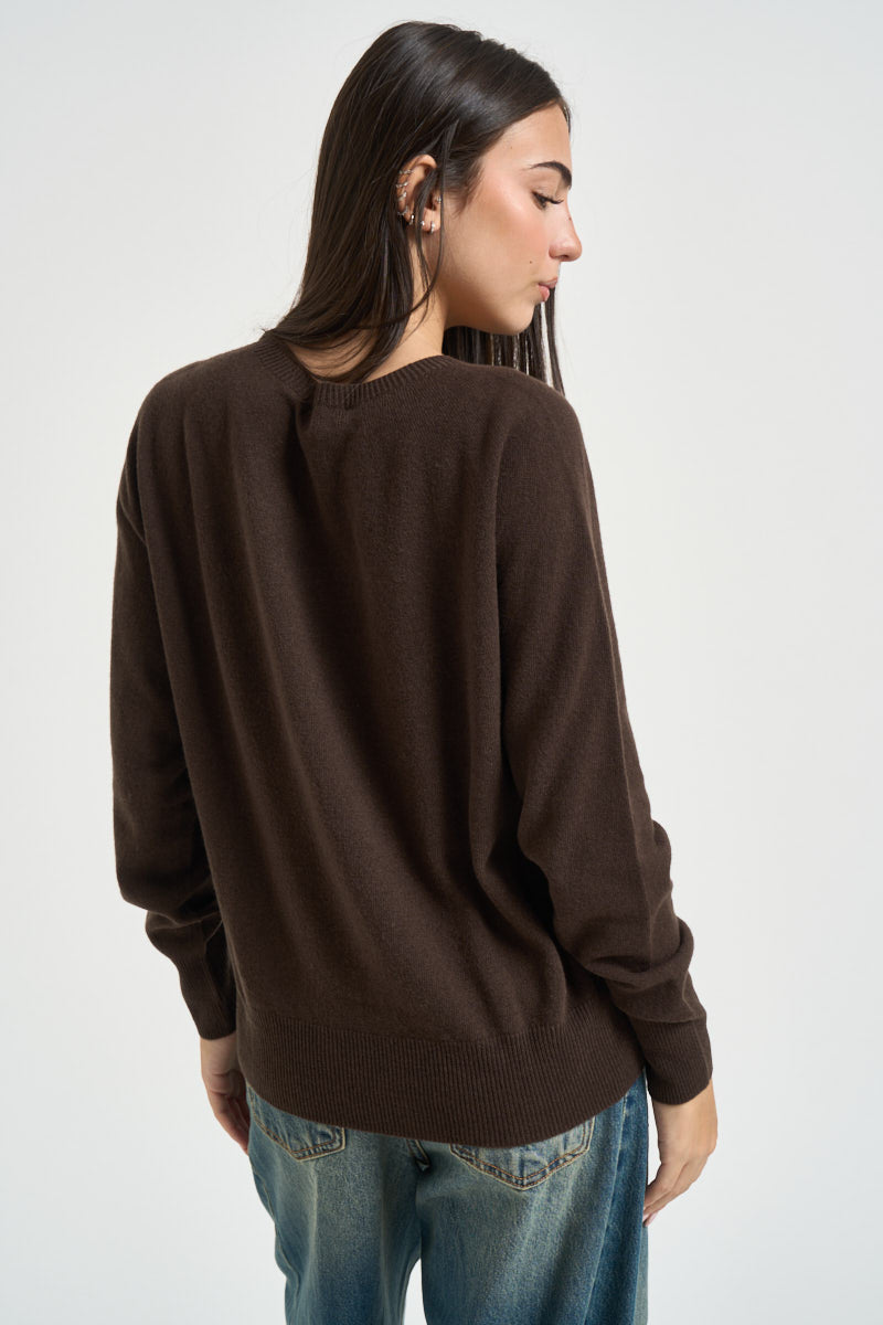 Maglia donna in lana moro DGF7090 MORO INCLOTH 