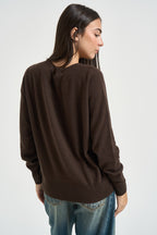 Maglia donna in lana moro DGF7090 MORO INCLOTH 