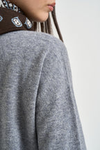 Cardigan donna cropped grigio perla DGF7093 PERLA INCLOTH 