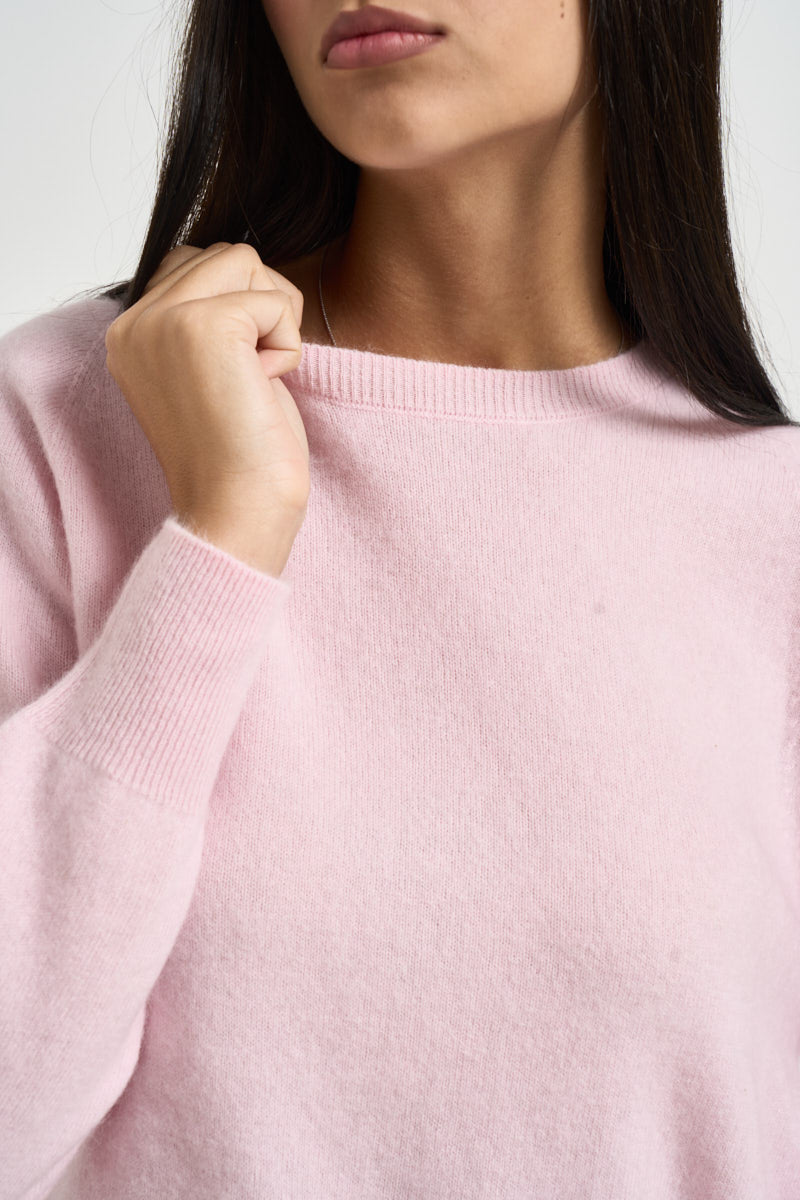 Maglia donna girocollo rosa DGF7101 ROSA INCLOTH 