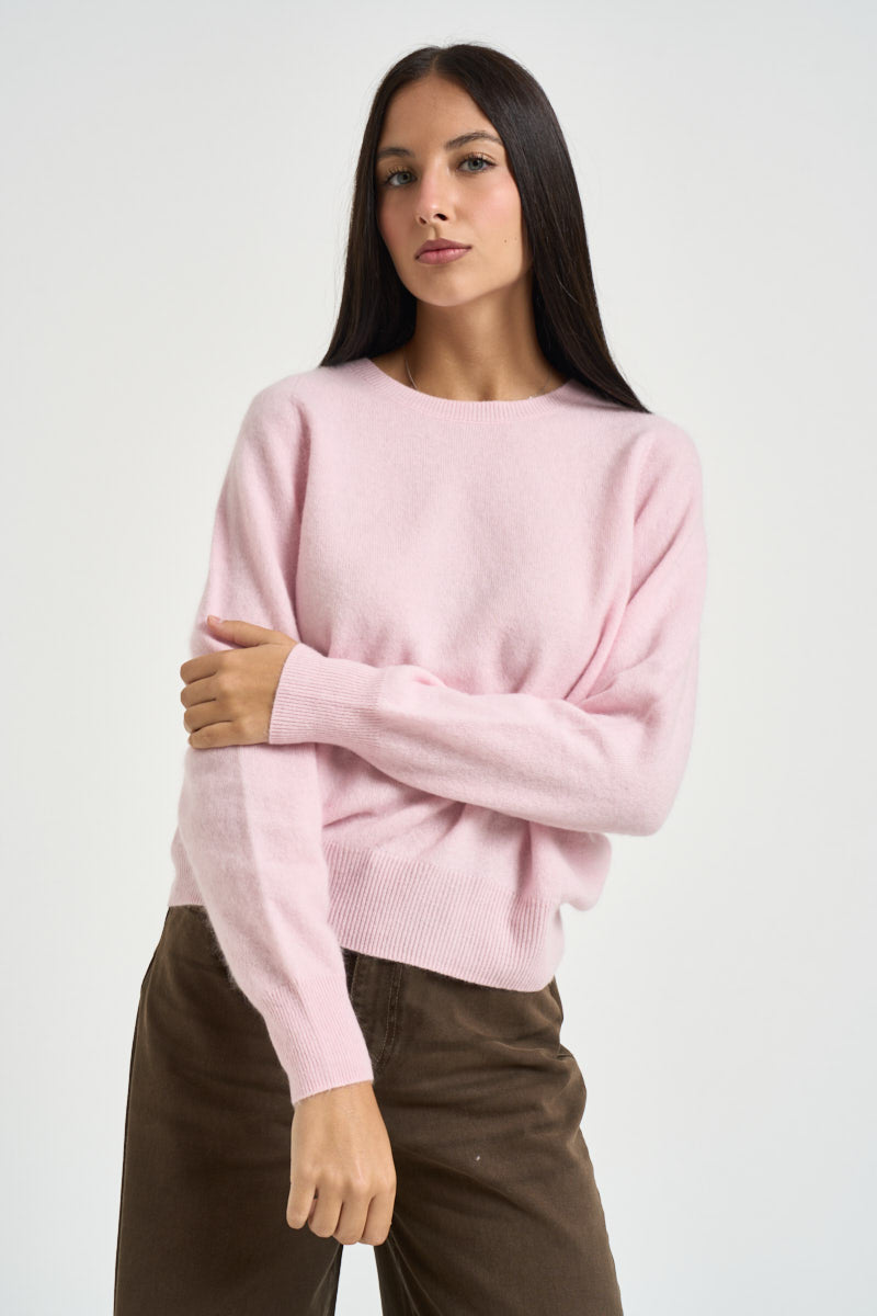 Maglia donna girocollo rosa DGF7101 ROSA INCLOTH 