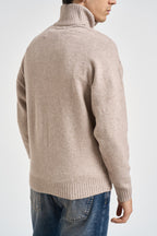 Maglia uomo collo alto beige mèlange 12278937 ATMOSPHERE JACK & JONES 