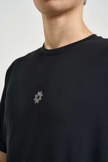 T-shirt uomo stampa sul retro nera - 4