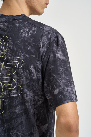 T-shirt uomo fantasia nera e grigia - 5