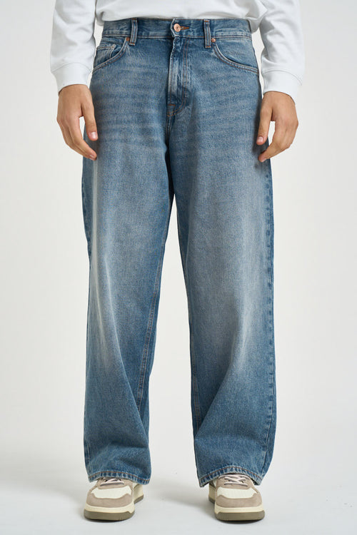 Jeans uomo gamba dritta in denim - 1