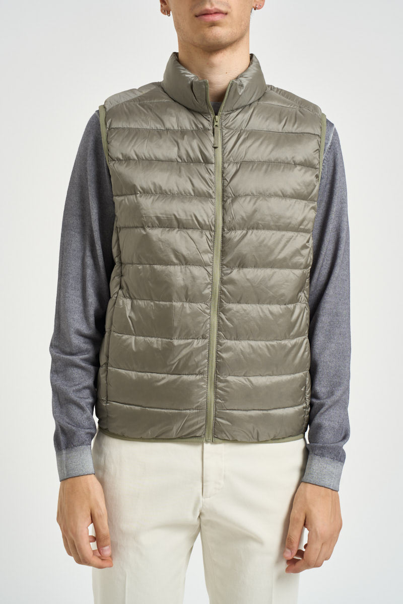 Gilet uomo piumino verde salvia 12299061 VETIVER JACK & JONES 