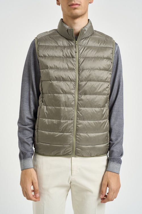 Gilet uomo piumino verde salvia - 1