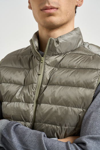 Gilet uomo piumino verde salvia - 3