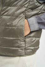 Gilet uomo piumino verde salvia 12299061 VETIVER JACK & JONES 