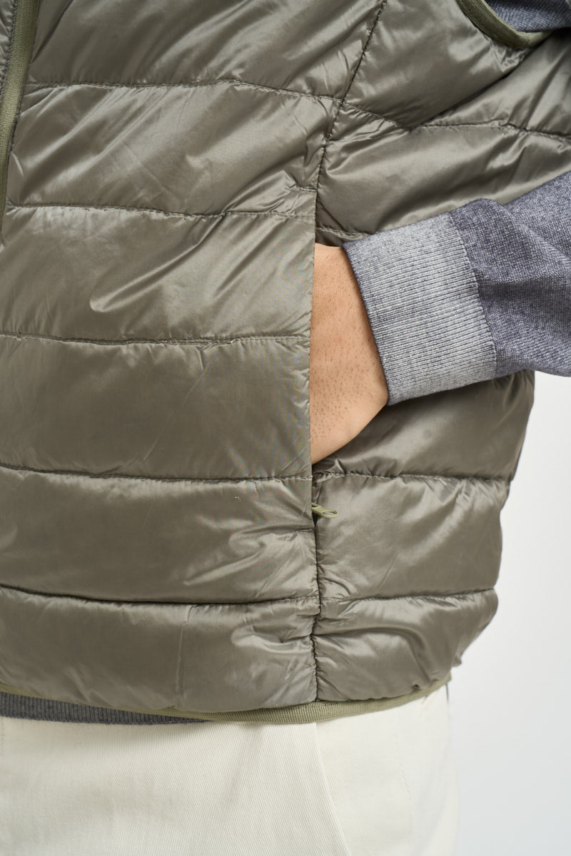 Gilet uomo piumino verde salvia 12299061 VETIVER JACK & JONES 