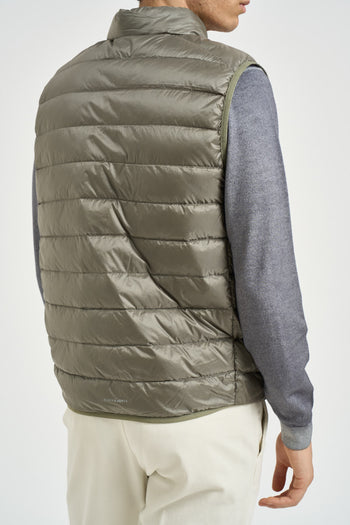 Gilet uomo piumino verde salvia - 5