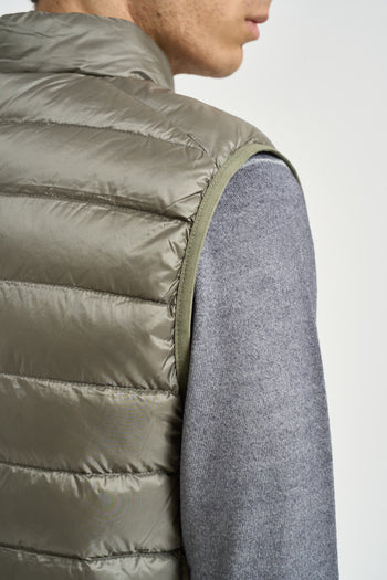 Gilet uomo piumino verde salvia - 6