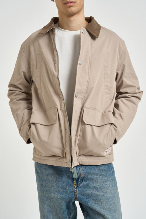 Giacca uomo con colletto beige - 2