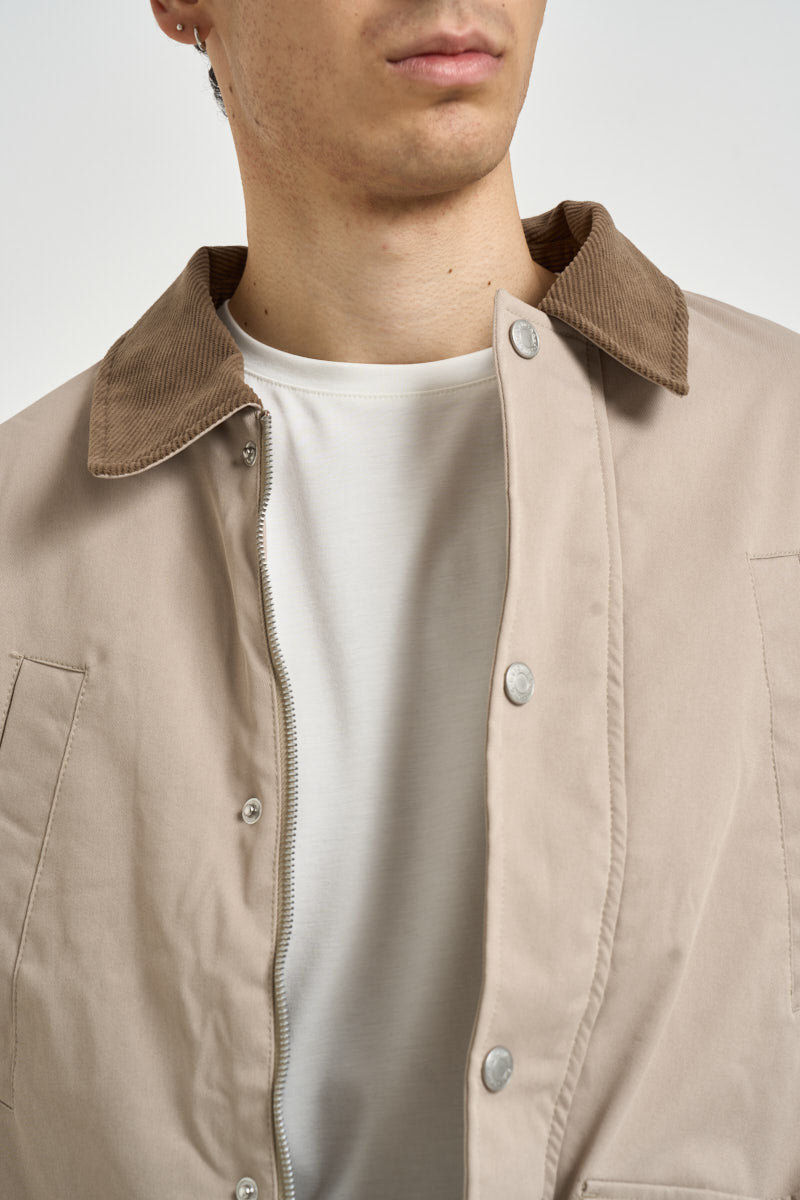 Giacca uomo con colletto beige 12301609 CROCKERY JACK & JONES 