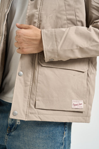 Giacca uomo con colletto beige - 5