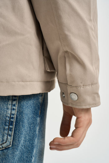 Giacca uomo con colletto beige - 7