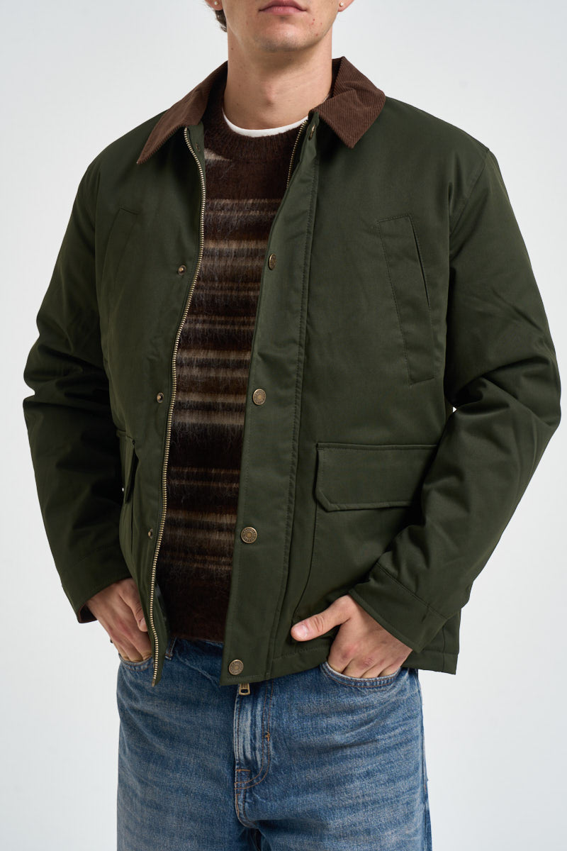 Giacca uomo con colletto verde militare 12301609 ROSIN JACK & JONES 