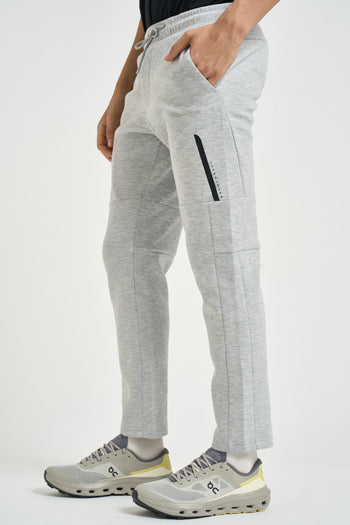 Pantalone jogger uomo grigio chiaro mélange - 3