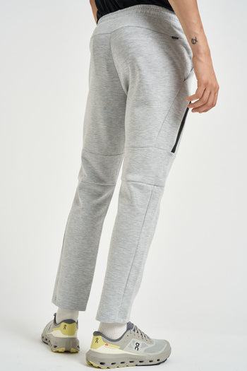 Pantalone jogger uomo grigio chiaro mélange - 5