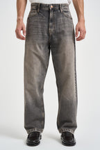 Jeans uomo loose fit grigio 12306116 GREY JACK & JONES 