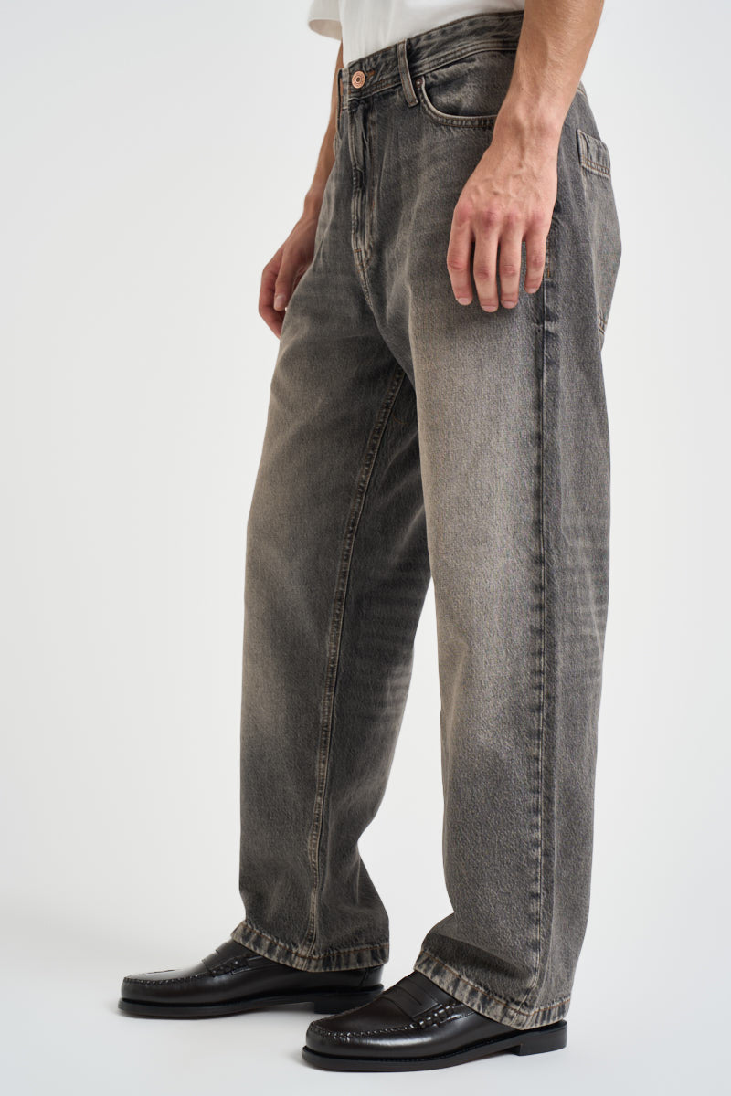 Jeans uomo loose fit grigio 12306116 GREY JACK & JONES 